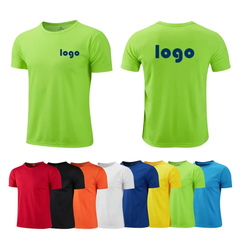 CHINEE-Cross-Border-Quick-Drying-Short-Sleeved-T-Shirt-For-Work-Uniform-Or-Cultural-Event-Customizable-Logo-Printed