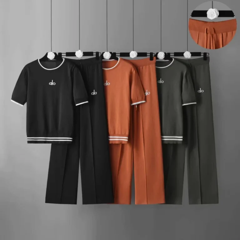 CHINEE-Cross-border-Spring-Summer-New-Letter-Print-Neck-Short-Sleeve-Embroidered-Polyester-Regular-Fit-T-shirt-Pants-Versatile-Set