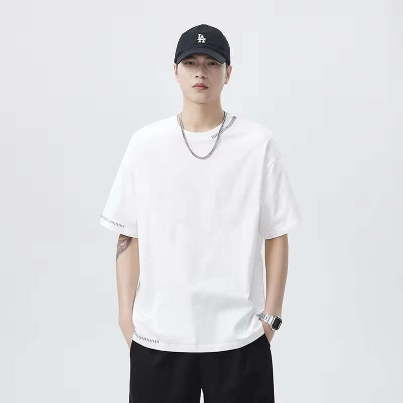CHINEE-Custom-100-Cotton-Loose-Fit-Crew-Neck-Mens-Basic-T-Shirts-Quick-Dry-Anti-Pilling-MOQ-100-Fast-Delivery