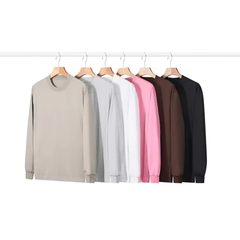 CHINEE-Custom-260gsm-Unisex-Long-Sleeve-T-Shirt-100-Cotton-Plain-Knitted-Over-sized-Fit-for-Logo-Printing