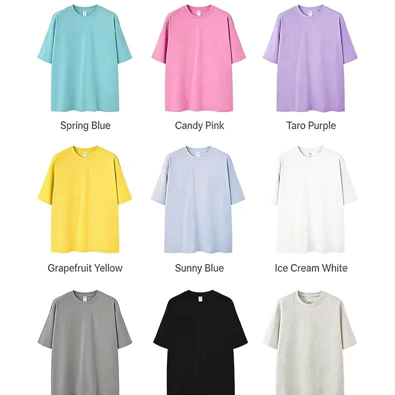 CHINEE-Custom-Brand-Logo-260-Grams-Heavy-Cotton-Long-Casual-Leopard-Print-Short-Sleeve-Crew-Neck-T-Shirt-for-Company-Business-Uniform