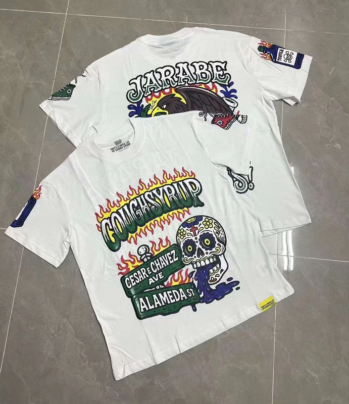 CHINEE-Custom-COUGH-SYRUP-Street-Wear-Designer-Luxury-Brand-T-shirt-THATS-a-AWFUL-LOT-of-COUGH-SYRUP-Top-Tee-Tshirt-for-Men