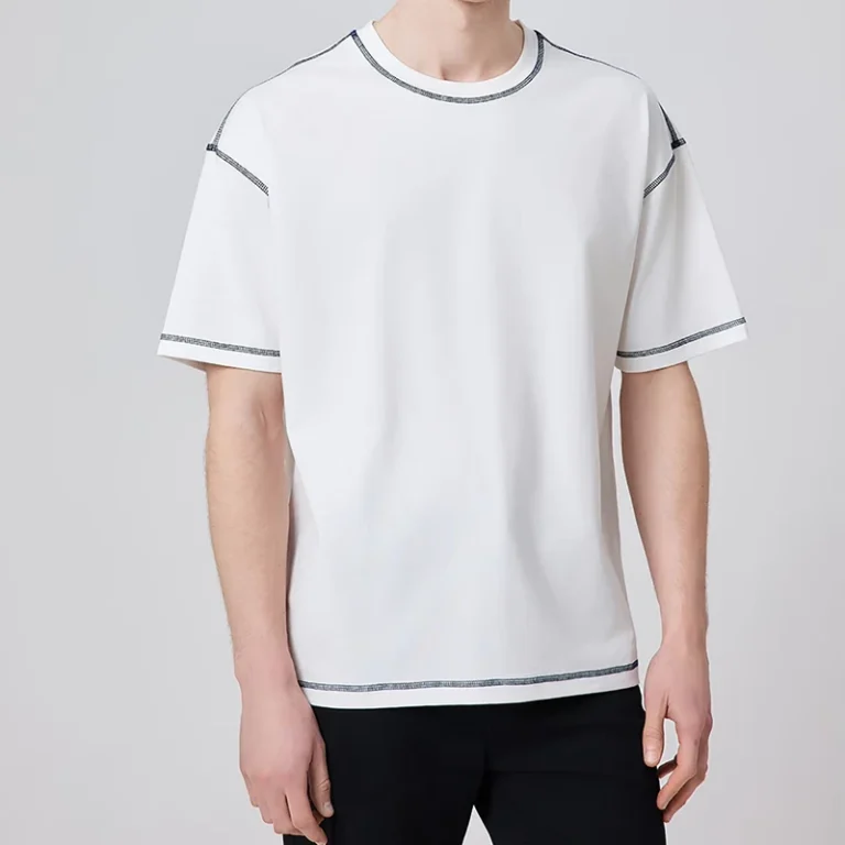 CHINEE-Custom-Crew-Neck-Tshirt-Men-Drop-Shoulder-100-Cotton-T-shirt-Color-Contrast-Cropped-Cotton-Reversible-Tshirts