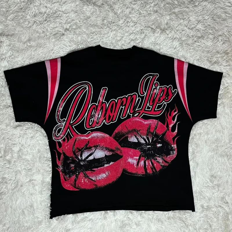 CHINEE-Custom-Cropped-Graphic-Tees-T-Shirt-Cotton-Heavy-High-Neck-Oversized-Tshirt-Thick-Collar-Dtg-Custom-No-Seam-Thick-Collar-T-Shirt
