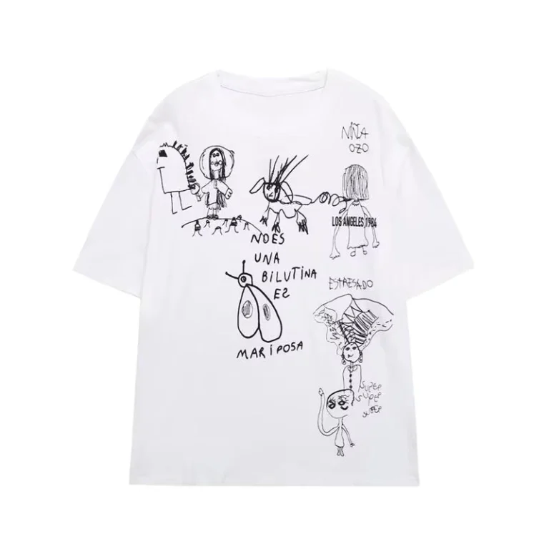 CHINEE-Custom-Design-Womens-Printed-T-Shirt-Loose-Fit-Crew-Neck-Trendy-Fashion-Top