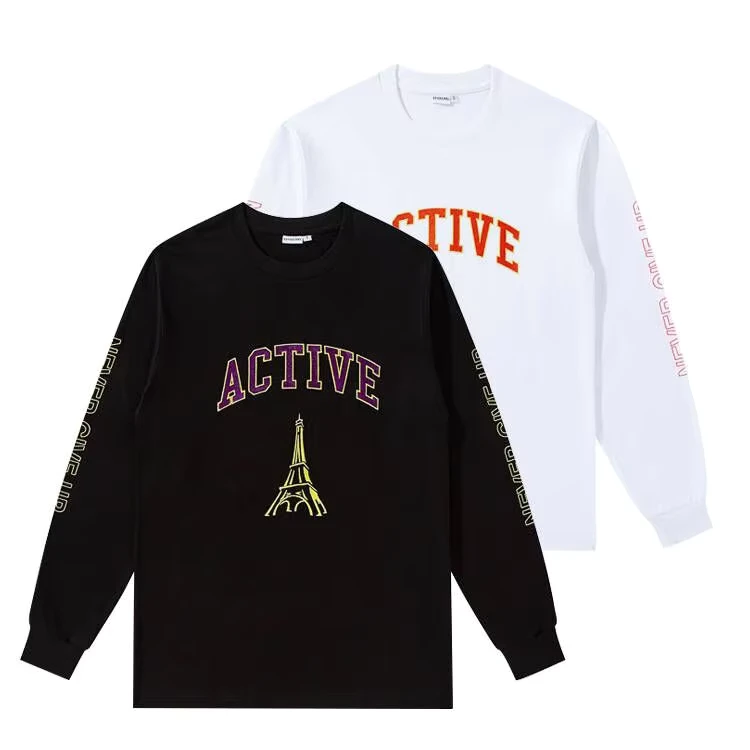 CHINEE-Custom-Embroidery-Printing-Long-Sleeve-T-Shirts-Mens-T-shirts-Cotton-Long-Sleeve-Tshirt