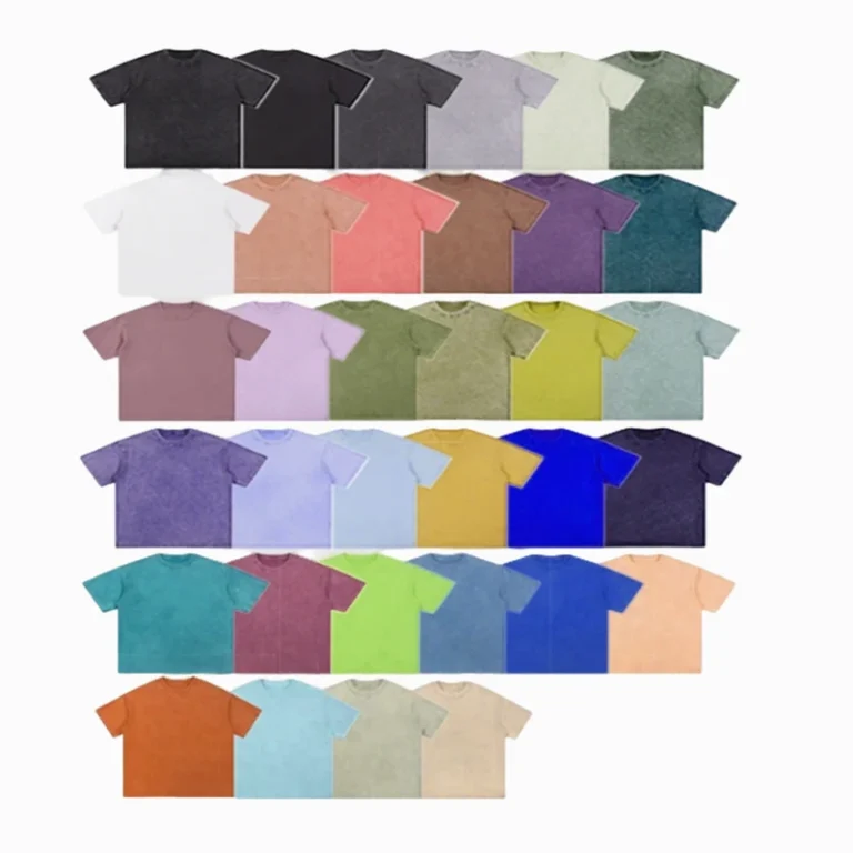 CHINEE-Custom-Heavyweight-250gsm-Drop-Shoulder-Blank-Oversize-T-Shirt-Street-100-Cotton-Mens-Acid-Washed-Vintage-T-Shirt