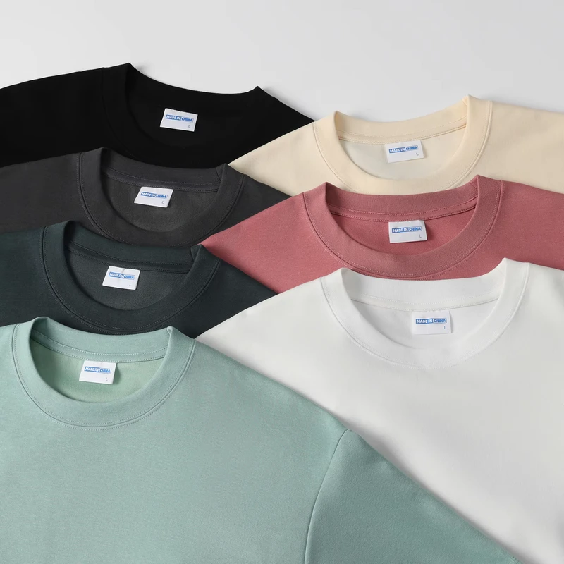 CHINEE-Custom-Heavyweight-Tshirt-High-Quality-Oversized-T-shirt-Silk-Screen-Puff-Printing-Logo-Men-Blank-T-Shirt