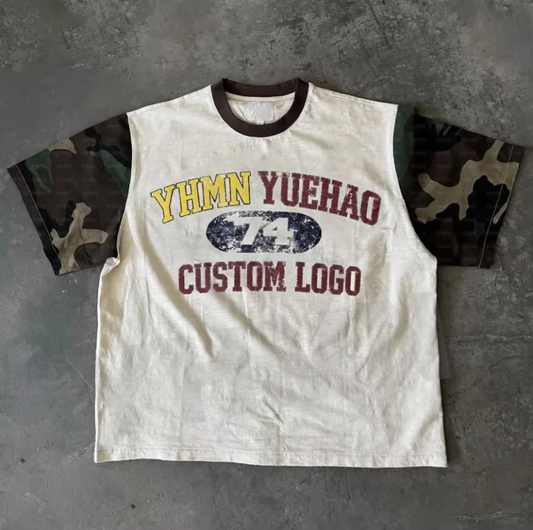 CHINEE-Custom-High-Quality-Cotton-Sun-Faded-Oversized-Streetwear-Tee-Vintage-Boxy-T-Shirt-Heavyweight-Camo-Mens-Summer-Cropped-T-Shirt