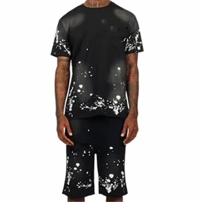 CHINEE-Custom-High-Quality-Distressed-Oversize-T-shirts100-Cotton-Breathable-Summer-Fashion-Casual-Mens-Basic-T-shirts-Set