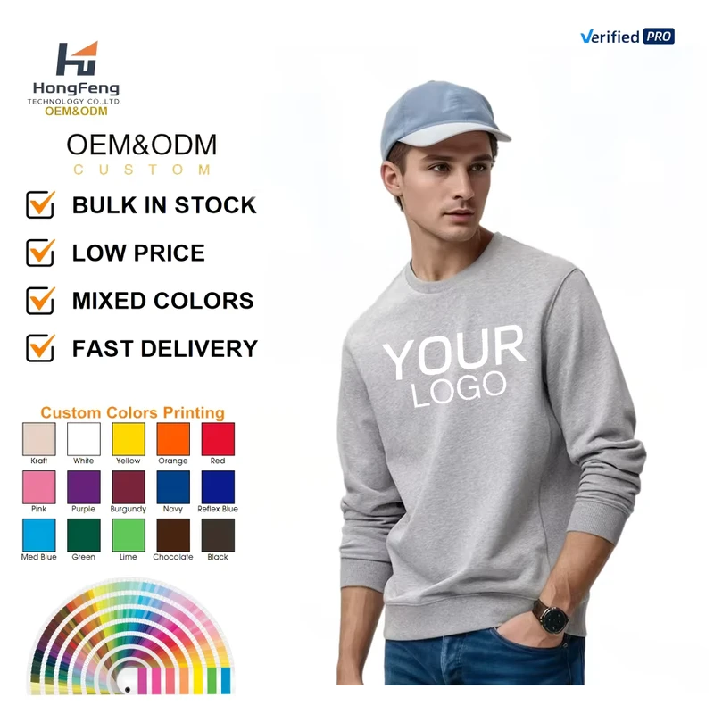 CHINEE-Custom-High-Quality-Oversized-Mens-100-Cotton-420g-Knitted-Solid-Color-Crew-Neck-Long-Sleeve-T-shirts-Casual-Heavyweight