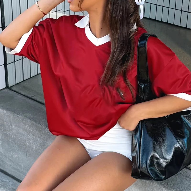 CHINEE-Custom-LOGO-New-Fashion-Oversized-T-Shirt-for-Women-Custom-Logo-Letter-Print-V-Neck-Soccer-Tee-Mesh-Football-Jerset-T-Shirts