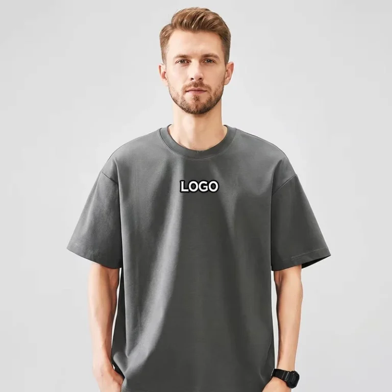CHINEE-Custom-Logo-100-Cotton-Heavyweight-Oversized-Mens-Crew-Neck-T-Shirt-Blank-Drop-Shoulder-Casual-Tee-for-Streetwear-Brand