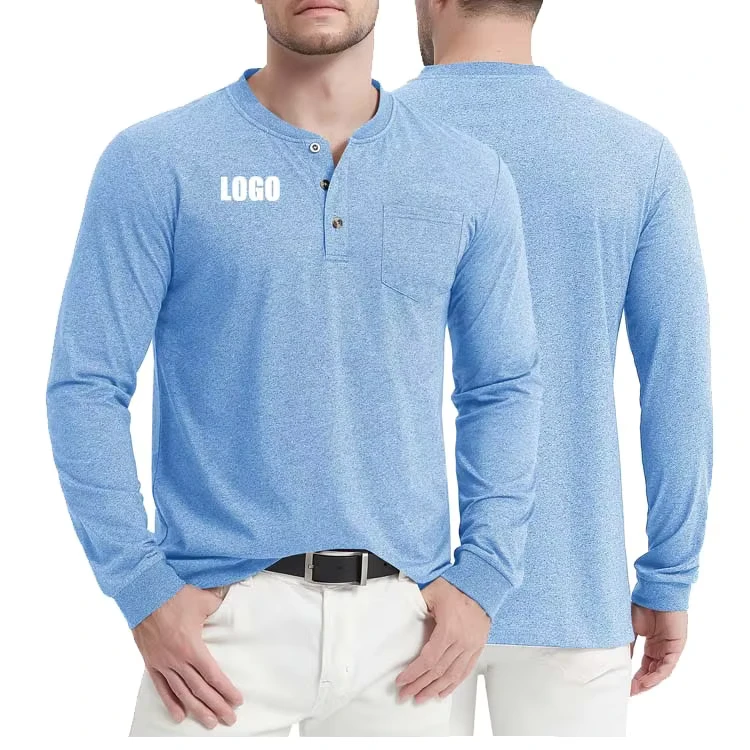CHINEE-Custom-Logo-Casual-Solid-Knitted-Long-Sleeve-Breathable-Quick-Dry-T-shirts-for-Men