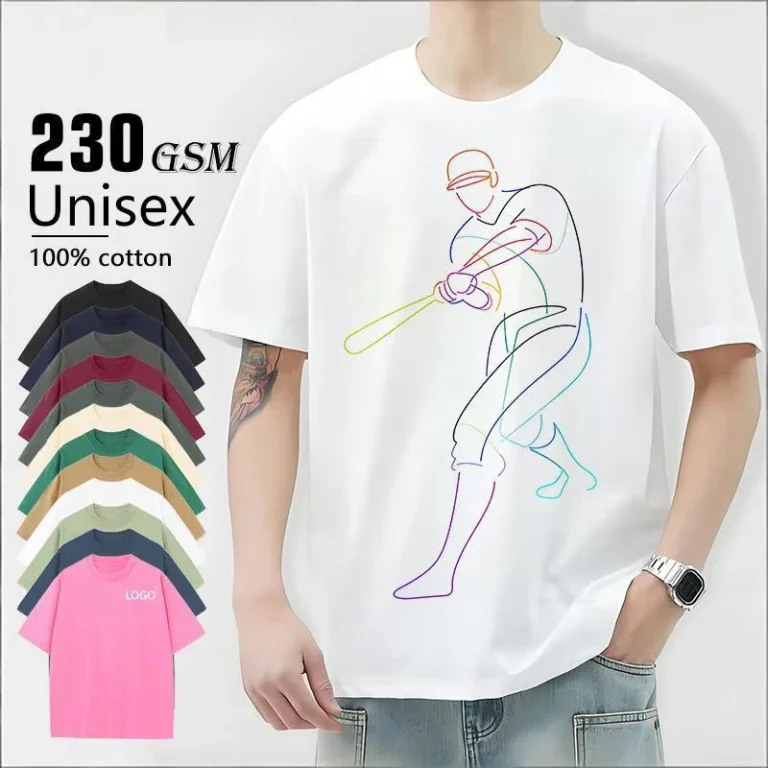 CHINEE-Custom-Logo-High-Quality-Summer-230g-100-Cotton-Loose-Mens-T-Shirt-Unisex-Oversized-DTG-Embroidered-Printed-Custom-T-Shirt