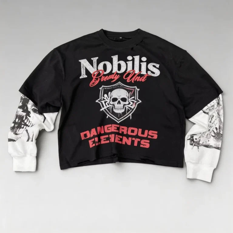 CHINEE-Custom-Logo-Oversized-Double-Layer-Waffle-Distress-Long-Sleeve-Blank-Formal-100-Cotton-Knitted-Thermal-T-Shirts-Men