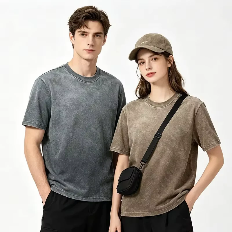 CHINEE-Custom-Manufacturer-Acid-Wash-Premium-T-shirt-Vintage-Washed-T-Shirt-Unisex-Blank-Crew-Neck-230gsm-Oversized-T-Shirt