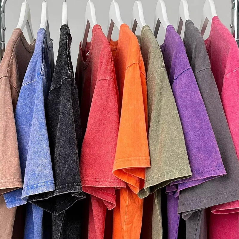 CHINEE-Custom-Mens-100-Cotton-T-shirts-O-neck-Plain-Dyed-Blank-Oversized-Logo