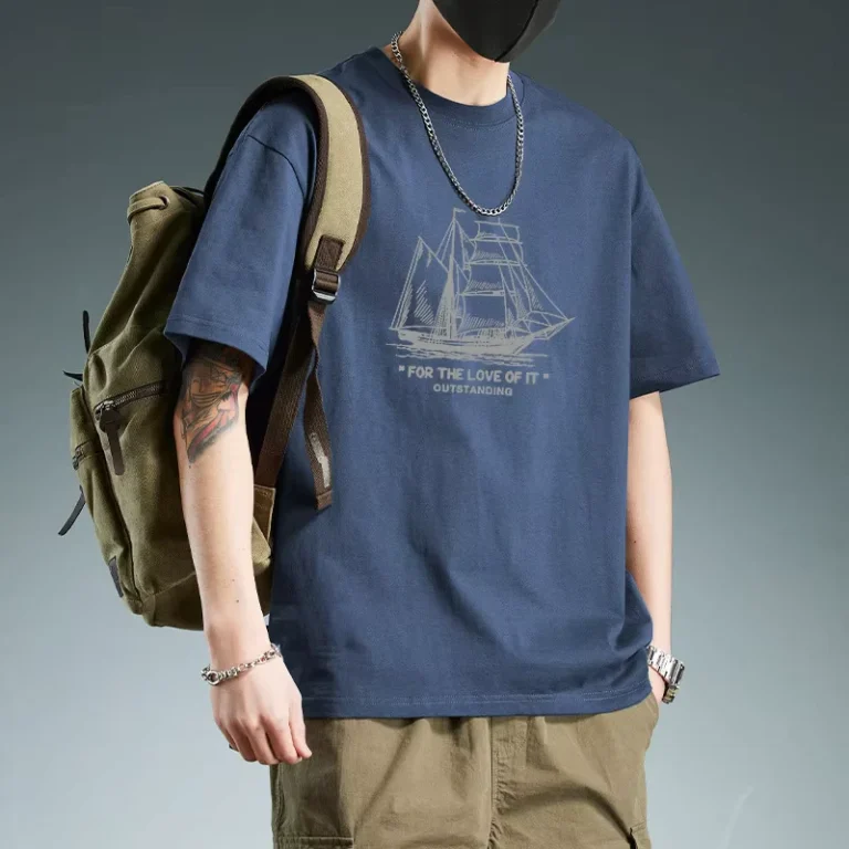 CHINEE-Custom-Mens-Hip-Hop-Crew-Neck-T-Shirt-100-Cotton-Anti-Wrinkle-Solid-Pattern-200-Grams-Fabric-Plain-Dyed-Streetwear
