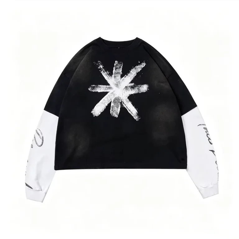 CHINEE-Custom-Oversized-Heavyweight-Patch-Embroidery-Graphic-Loose-Cotton-Streetwear-Vintage-Washed-Double-Layer-Long-Sleeved-T-Shirt