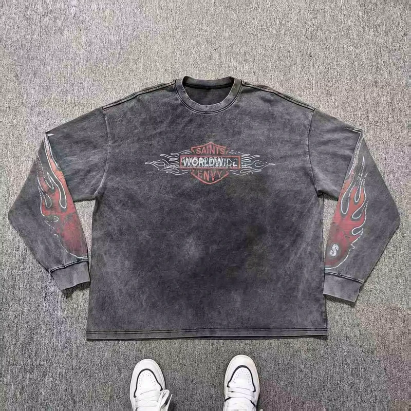 CHINEE-Custom-Print-Vintage-Washed-T-shirt-Oversized-Plus-Size-O-Neck-Acid-Wash-Mens-Long-Sleeve-T-Shirt