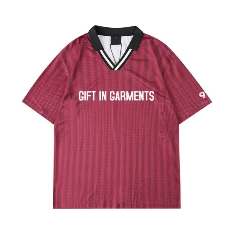 CHINEE-Custom-Retro-Vertical-Stripes-Printed-Short-sleeved-T-shirt-for-Men-and-Women-Casual-Sports-V-neck-Shirt-Fashion-Jersey