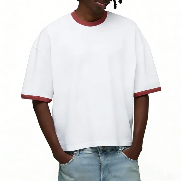 CHINEE-Custom-T-shirts-Boxy-Fit-Mens-Tshirt-Heavyweight-100-Cotton-CrewNeck-Oversized-Streetwear-Crop-Boxy-T-Shirts-For-Men