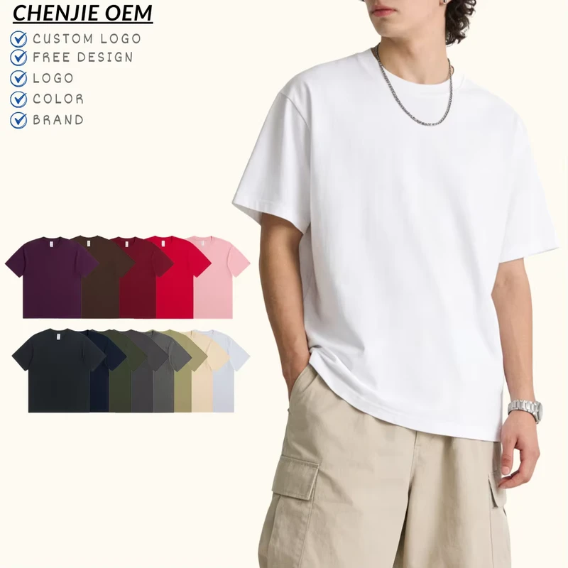 CHINEE-Custom-Unisex-Cotton-Crew-Neck-Short-Sleeve-T-Shirt-Loose-Casual-T-Shirt-for-Daily-Life