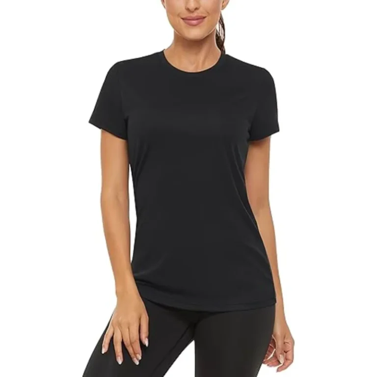 CHINEE-Custom-Womens-Black-Crew-Neck-Athletic-T-Shirt-Quick-Dry-Breathable-Fitness-Training-Gym-Running-Tee