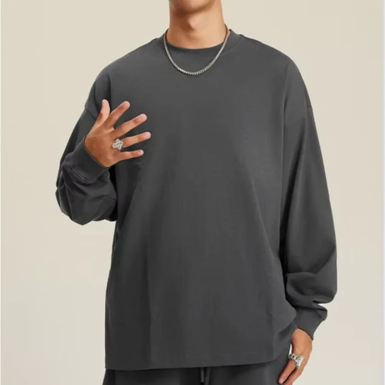CHINEE-Custom-logo-Heavyweight-305gsm-Long-Sleeve-T-shirt-Breathable-100cotton-Long-Sleeve-T-shirt-Oversized