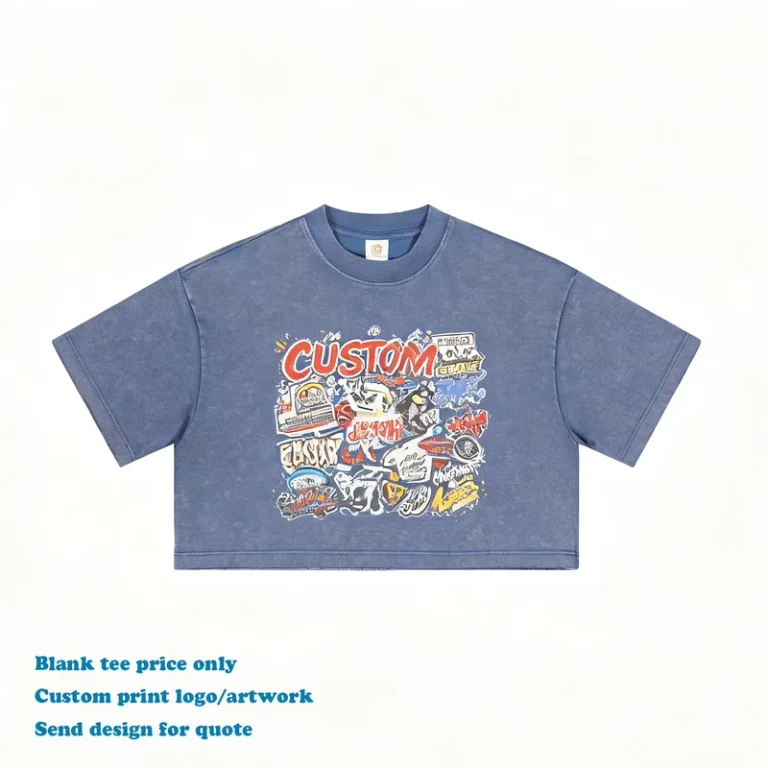 CHINEE-Custom-logo-T-shirt-Sport-High-Quality-Crop-Top-Washed-Short-Sleeve-New-Style-O-neck-Unisex-Streetwear-T-shirt