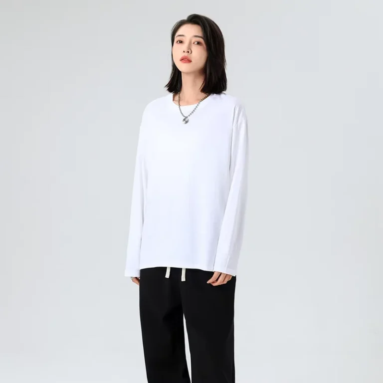 CHINEE-Customizable-Mens-Long-Sleeve-Crewneck-T-Shirt-Heavy-Weight-Knitted-Fabric-Spring-Autumn-Color-Comfortable-O-Neck-Style