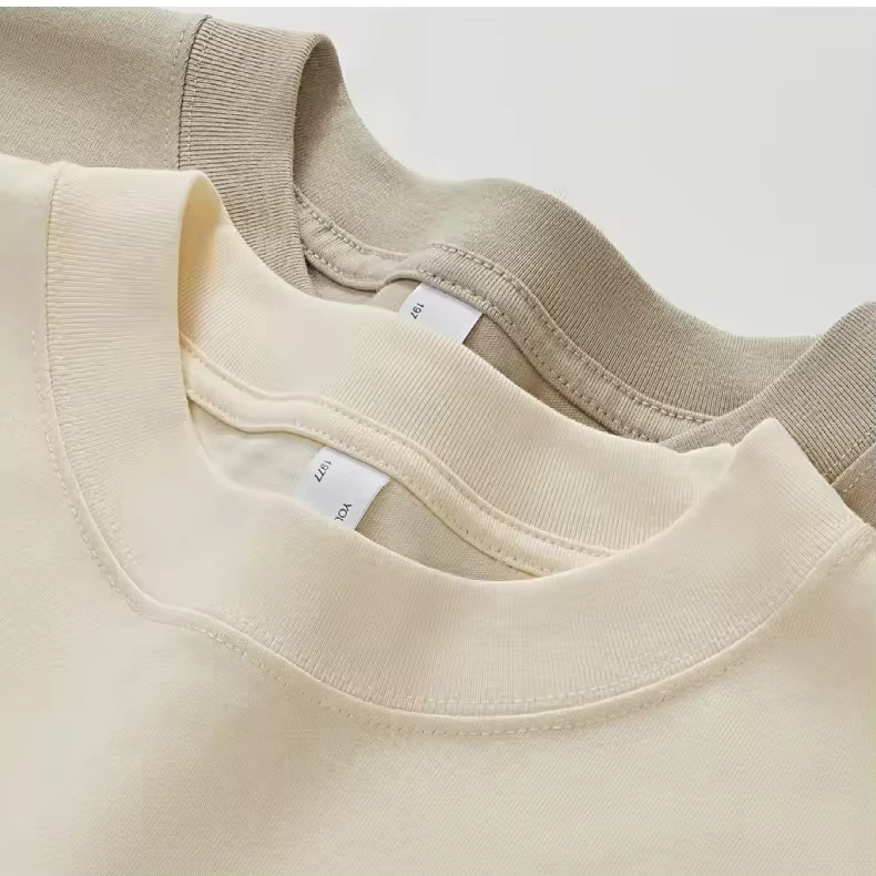 CHINEE-Customization-Oversized-Mens-Womens-Solid-100-Cotton-Heavyweight-T-Shirt-with-Custom-Logo-Silk-Screen-Printing