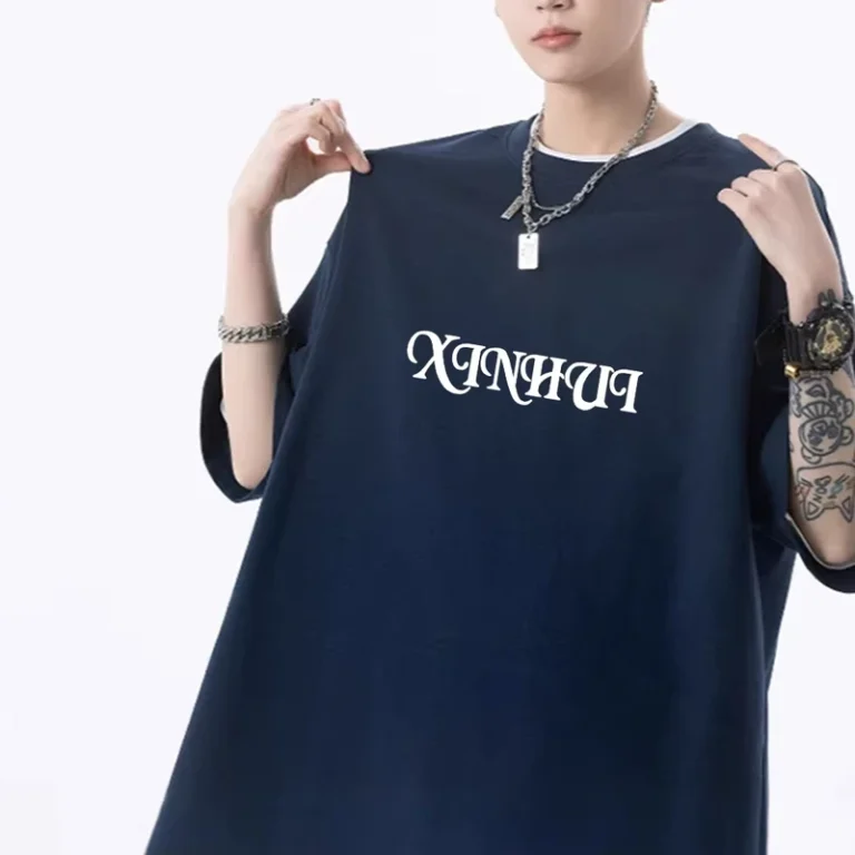 CHINEE-Customize-Oversize-Fashion-Flash-Printed-Cotton-Half-Sleeve-T-shirt-for-Men-Casual-Summer-Breathable-Cozy-Shirt-Top-Casual-Wear
