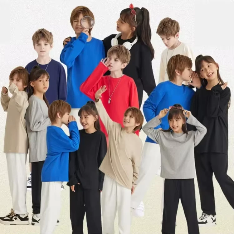 CHINEE-Customized-Long-sleeved-T-shirt-for-Boys-240g-100-Pure-Cotton-Oversized-Long-sleeved-T-shirt-with-DTG-Printed-logo