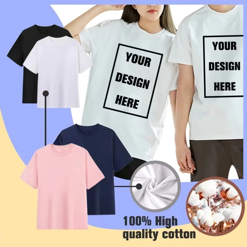 CHINEE-Customized-Printed-Leisure-T-Shirt-Harajuku-Women-Tee-DIY-Your-Like-Photo-or-Logo-11color-T-shirt-Fashion-Custom-Men-Tops-Tshirt