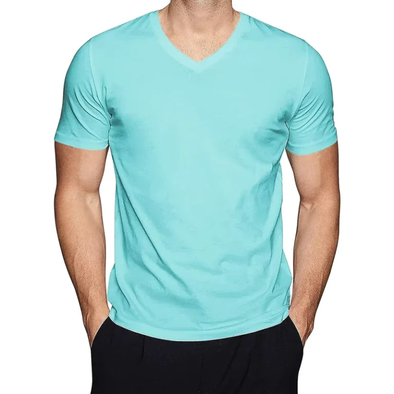 CHINEE-Customized-Printing-V-Neck-Short-Sleeve-Breathable-T-Shirt-Mens-Casual-Wear