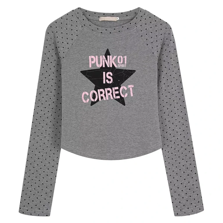 CHINEE-Cute-American-style-Polka-Dot-Star-Long-Sleeve-T-shirt-for-Women-Autumn-Slim-Fit