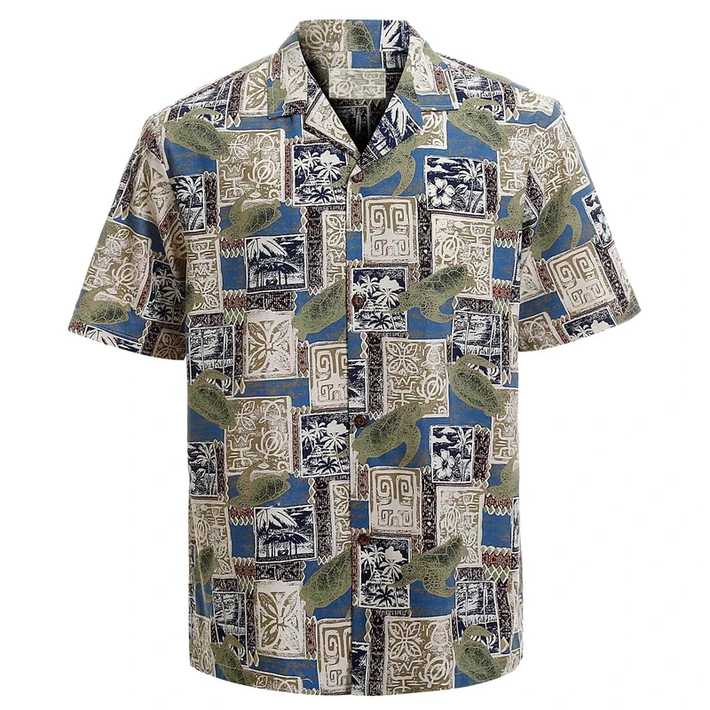 CHINEE-Design-Vacation-Casual-Allover-Sublimation-Printed-Holiday-Beach-Funny-Hawaiian-Knit-Button-up-Half-Sleeve-Shirt-for-Men-Summer