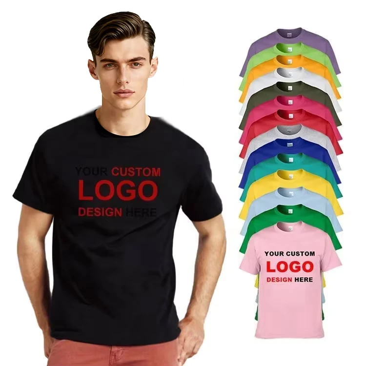 CHINEE-Design-Your-Own-Shirt-Logo-Printing-DIY-Pattern-T-Shirts-Plain-Tshirt-Mens-Short-Sleeve-Custom-T-Shirts