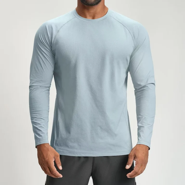 CHINEE-ECX1152-Men-Crew-Neck-Quick-Dry-Long-Sleeve-T-Shirt-Breathable-Skin-Friendly-Sports-Outdoor-Top