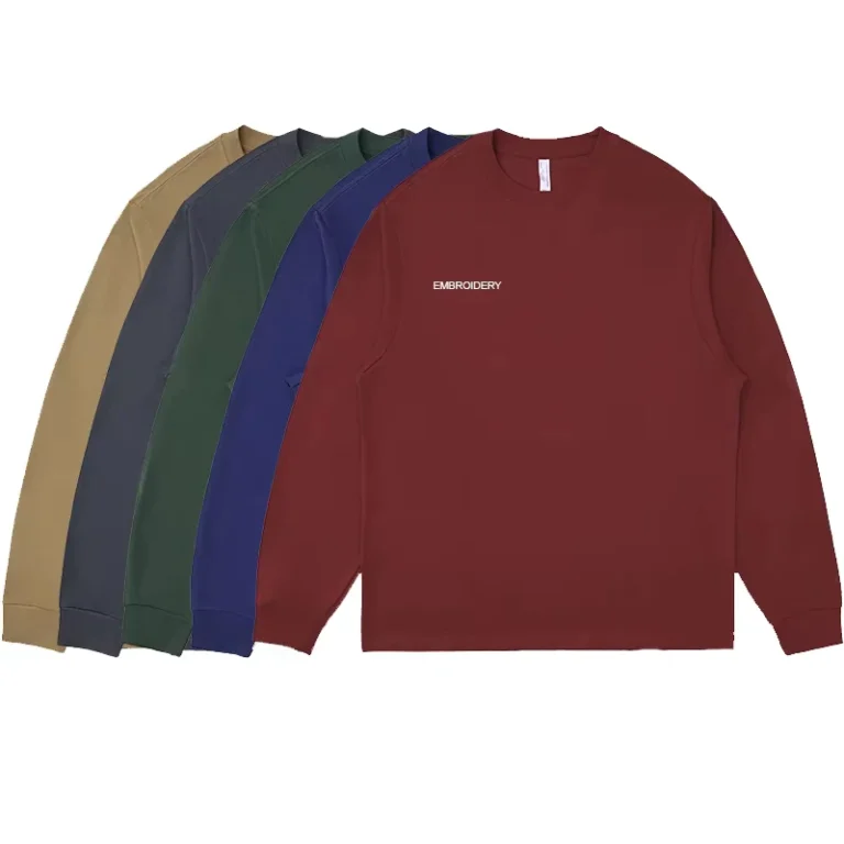 CHINEE-Europe-Size-Mens-Cotton-Long-Sleeve-T-Shirt-Embroidery-Print-Blank-Unisex-Long-Sleeve