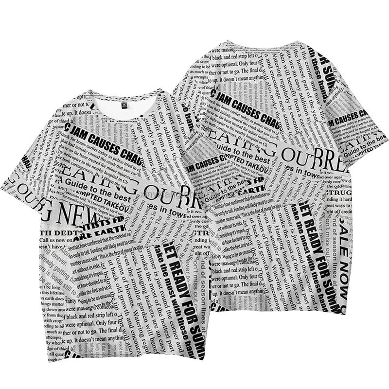 CHINEE-Factory-English-Newspaper-Print-Crew-Neck-T-shirt-Newspaper-Print-Long-Sleeve-T-shirt-in-Multicolor