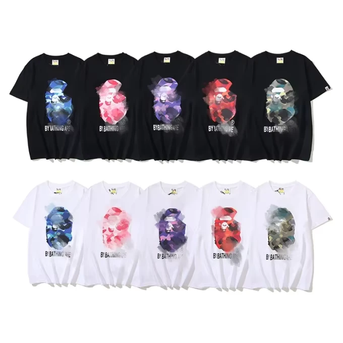 CHINEE-Factory-Fashion-Trend-Brand-Fashion-T-shirt-Loose-Round-Neck-Sportsshort-Sleeved-T-shirt-Mens-Andwomens-Couples-Top