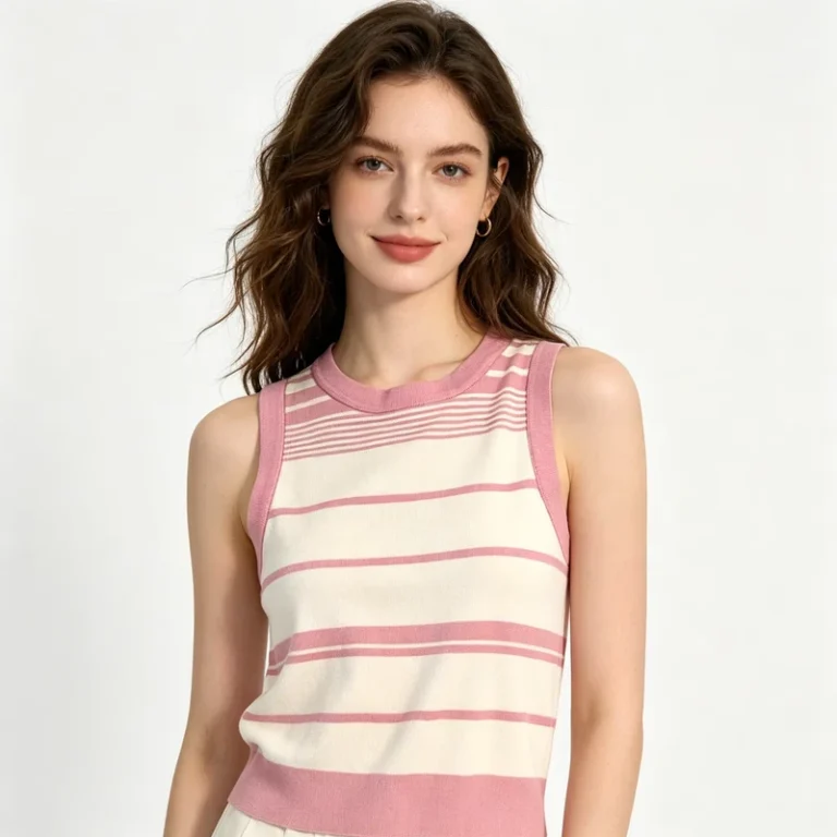 CHINEE-Fashion-Comfortable-Breathable-Summer-Skin-Friendly-Knitted-Lady-T-shirt-Wide-Shoulder-Strap-Cross-Shaped-Womens-Top