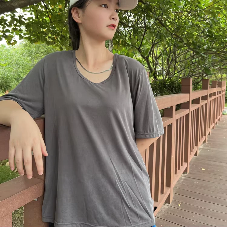CHINEE-Fashion-Custom-Womens-Cotton-Shirts-T-shirts-T-Shirt-For-Women