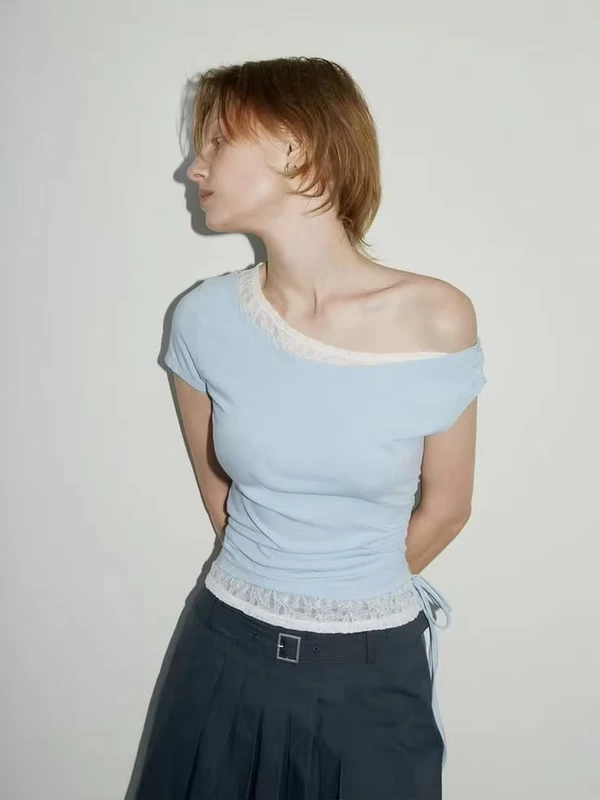 CHINEE-Fashion-Sexy-Womens-T-shirts-Breathable-Casual-Hot-Girl-Style-with-Halter-Collar-Solid-Pattern-Plain-Dyed-for-Summer