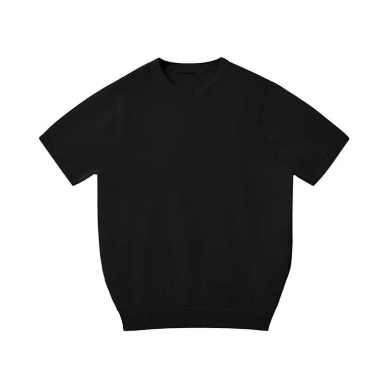 CHINEE-Fashion-T-Shirt-for-Women-Casual-Style-Solid-Straight-Cut-Womens-Deep-O-Neck-T-shirts