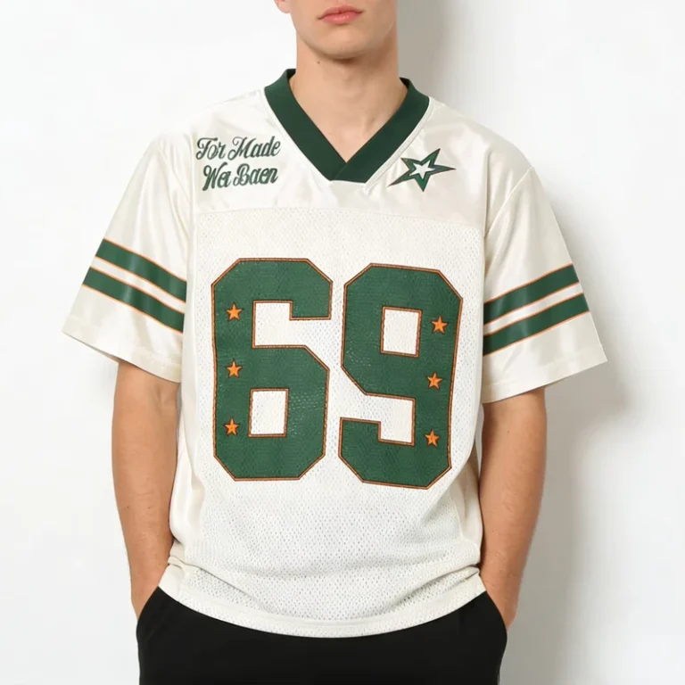 CHINEE-Fashion-V-Neck-Short-Sleeve-Satin-Mesh-Oversized-T-Shirt-Custom-Mens-Football-Jersey-T-Shirt