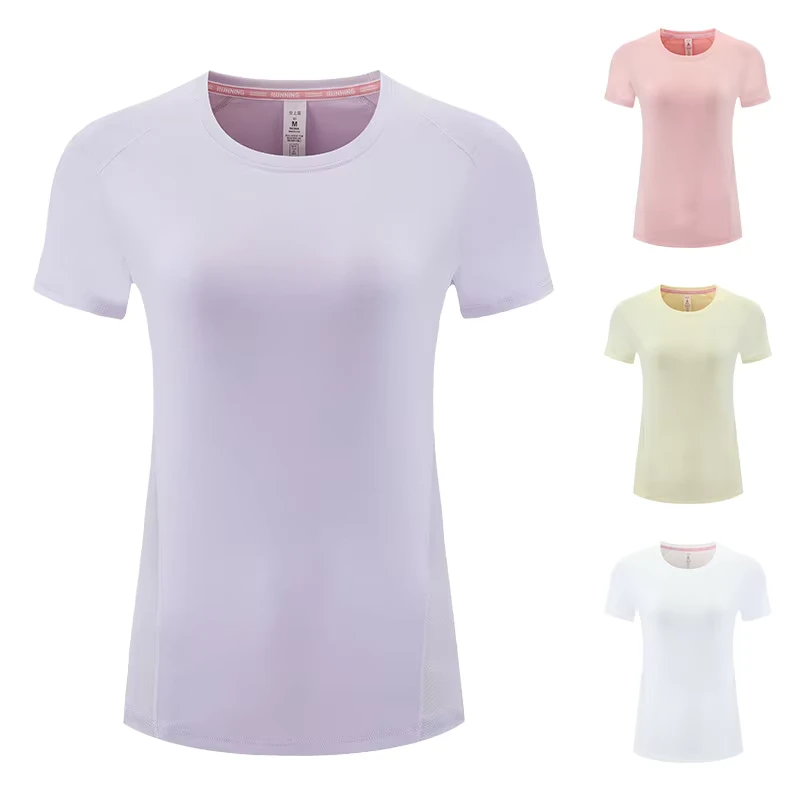 CHINEE-Fitness-Athletic-Shirt-Breathable-Simple-Knitted-Ladies-Top-Custom-Logo-Women-T-Shirt-High-Quality-Sport-Sport-Clothes-Gym-Shirt